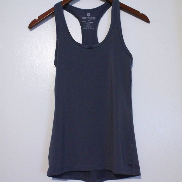 90 DEGREE, WORKOUT EXERCISE TANK, DARK GRAY, SIZE XS - Picture 1 of 4